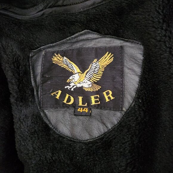 Adler Vintage Men’s Black Leather Jacket - Picture 7 of 9